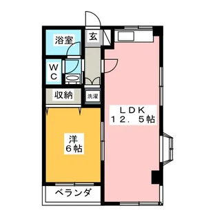 リバーサイドII【2階】の間取り