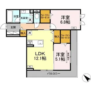 D-avance 柱六番町 II【3階】の間取り