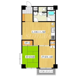 ライブ赤羽【11階】の間取り