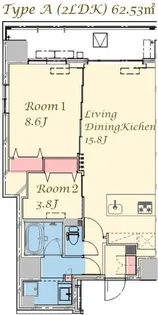 スプランディッド上野North【2階】の間取り