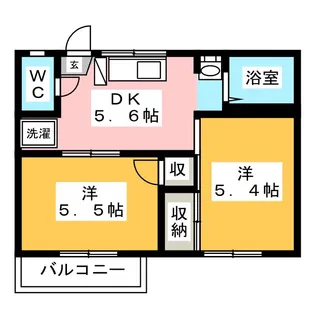 コーポ小泉【2階】の間取り