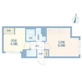 ウェルスクエア西大井【3階】の間取り