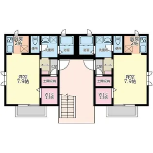 サザンライツI(サザンライツワン)【1階】の間取り