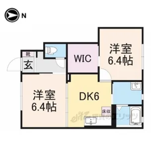 シュウメゾンA・B【1階】の間取り