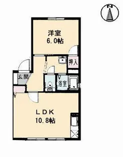 グレースタウン A棟【1階】の間取り