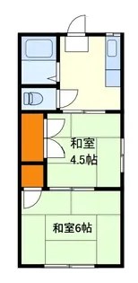 コーポアイビス【2階】の間取り