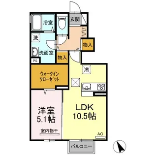 サンポート【1階】の間取り