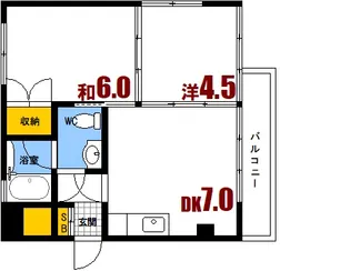 寿栄ビル船越【3階】の間取り
