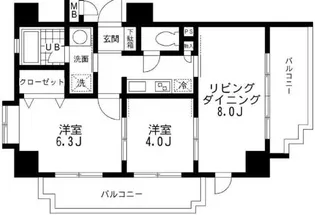 レジディア文京本郷【9階】の間取り