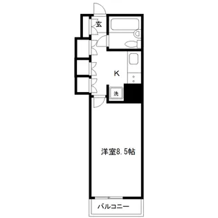 パークタワー台原【9階】の間取り