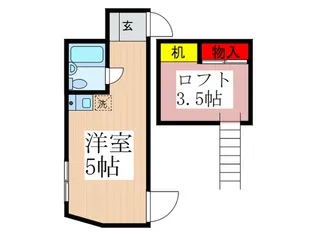 my plan中野中央A【2階】の間取り