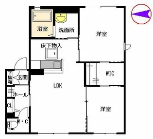 ヴァン アーンジュ II棟【1階】の間取り