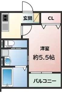 スカイ川崎レジデンス【3階】の間取り