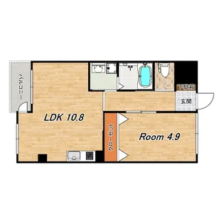 アジュールコート久世【3階】の間取り