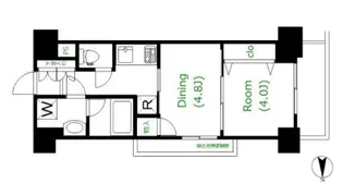 日神デュオステージ蔵前NEXT【2階】の間取り