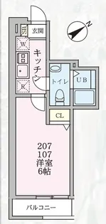 クレセント杉田【1階】の間取り