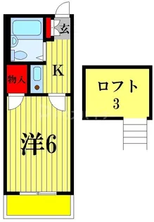 デュオ二ツ木【1階】の間取り