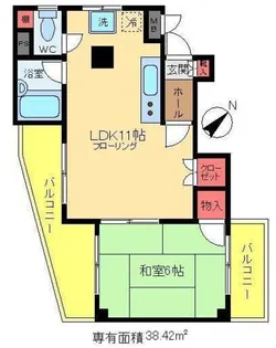 ハイネス成輪【4階】の間取り