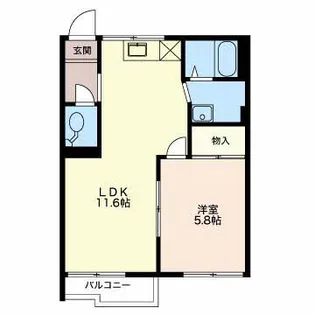 タウニーK1【2階】の間取り