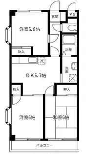ロイヤル富士A【1階】の間取り