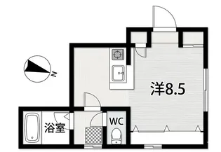 SAKURA AXIS用賀【2階】の間取り