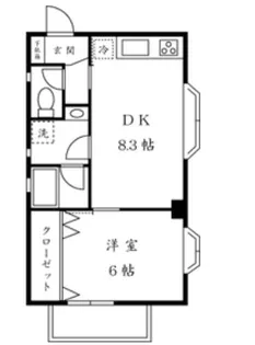 ヴァーチェ自由が丘【1階】の間取り