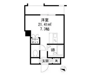 ダイヤモンドレジデンス新宿【2階】の間取り