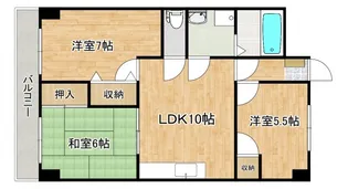 ブリリアンK【2階】の間取り