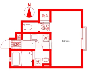 ケーフラッツ【1階】の間取り