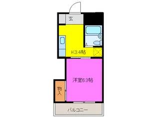 ティアラ神立【3階】の間取り