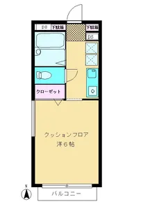 シティハイム【2階】の間取り