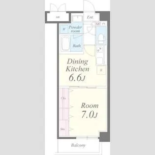 フローラ【4階】の間取り