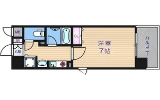 クレアートアドバンス大阪城南【3階】の間取り
