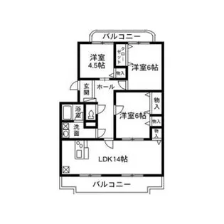 グランディール【1階】の間取り