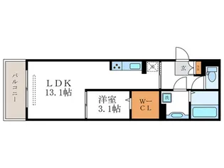 セジュールK【1階】の間取り
