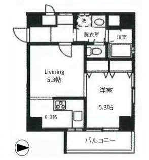 ヒルトップ・マンション【3階】の間取り