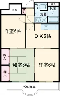 リヴェールマンション熊谷【3階】の間取り
