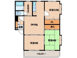 シャンボールマンション A棟【2階】の間取り