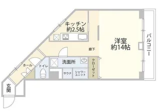 キャッスルマンション代官山【3階】の間取り