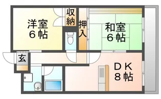 サン春日第2マンション【2階】の間取り