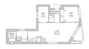 GRANDUO世田谷17【2階】の間取り