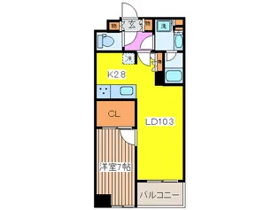 ウィルロ-ズ日本橋レジデンス【3階】の間取り