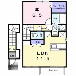 カルム・ド・パルク【2階】の間取り