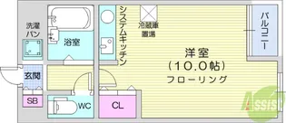 ブランドール河原町プラザ【3階】の間取り