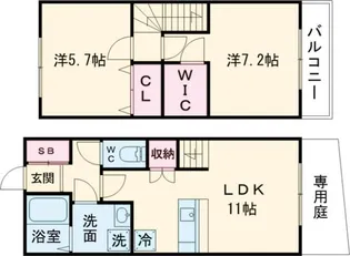 ワコーレヴィアーノ神戸会下山の間取り