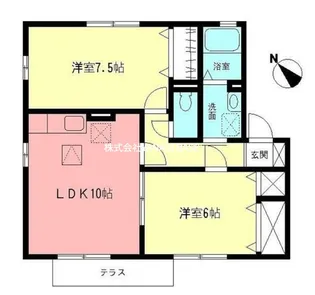 サンローズ鵠沼D【1階】の間取り