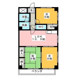 サンライトM.III【3階】の間取り