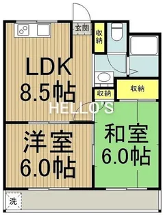 真ハイム【3階】の間取り
