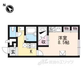 レオパレスMITSURU【2階】の間取り