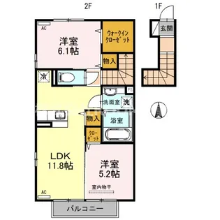 マール・ビビ【2階】の間取り